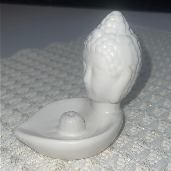 NWT White Buddha Incense Holder - Picture 2 of 6